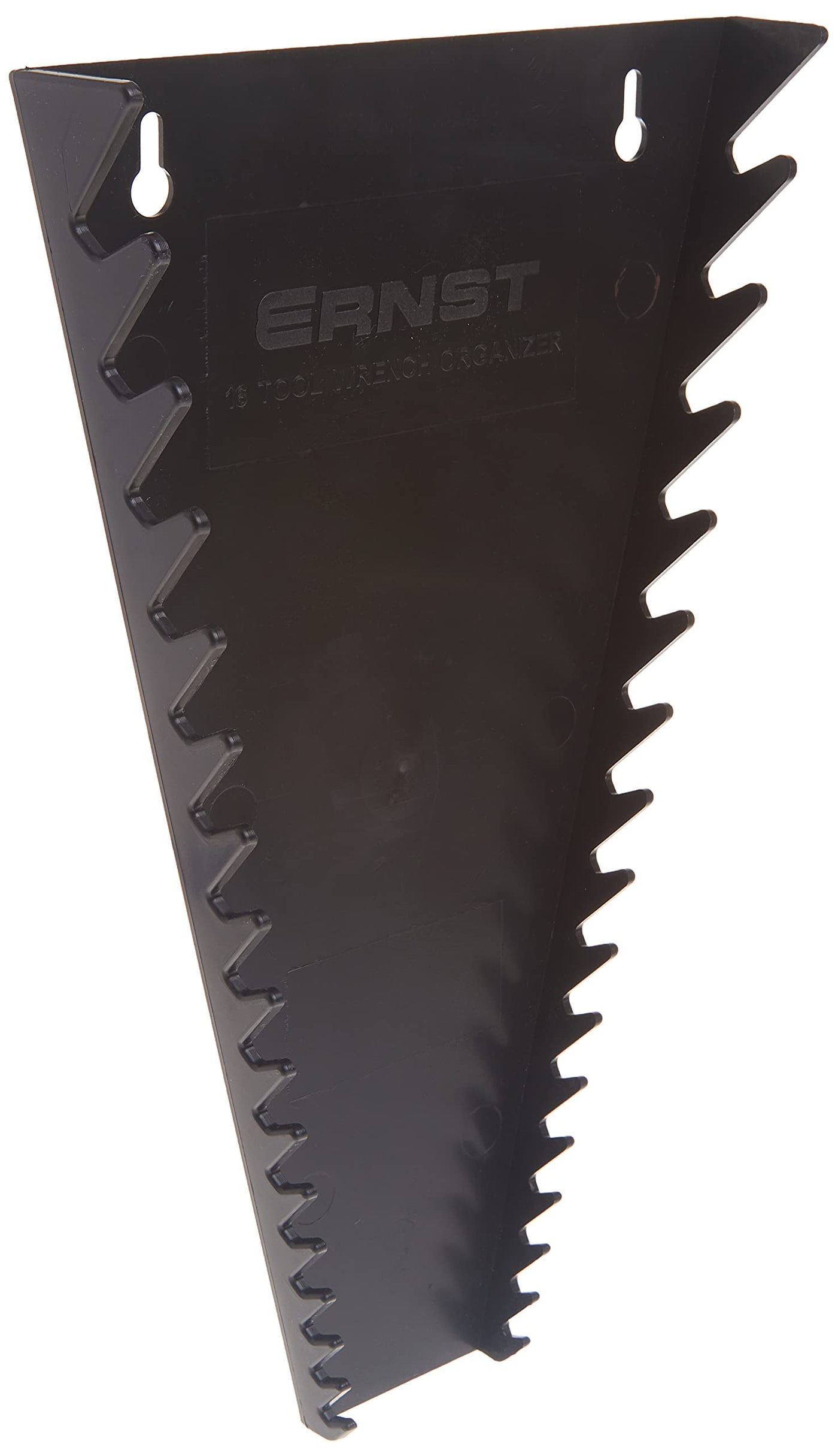 Ernst Manufacturing - 16 Slot Wrench Tray Organizer For Tool Storage In Toolbox, Wall Or Pegboard (5061) - Designed For Professional Automotive Service Technicians - Black
